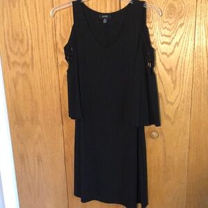 MSK Black Dress Cold Shoulder size medium